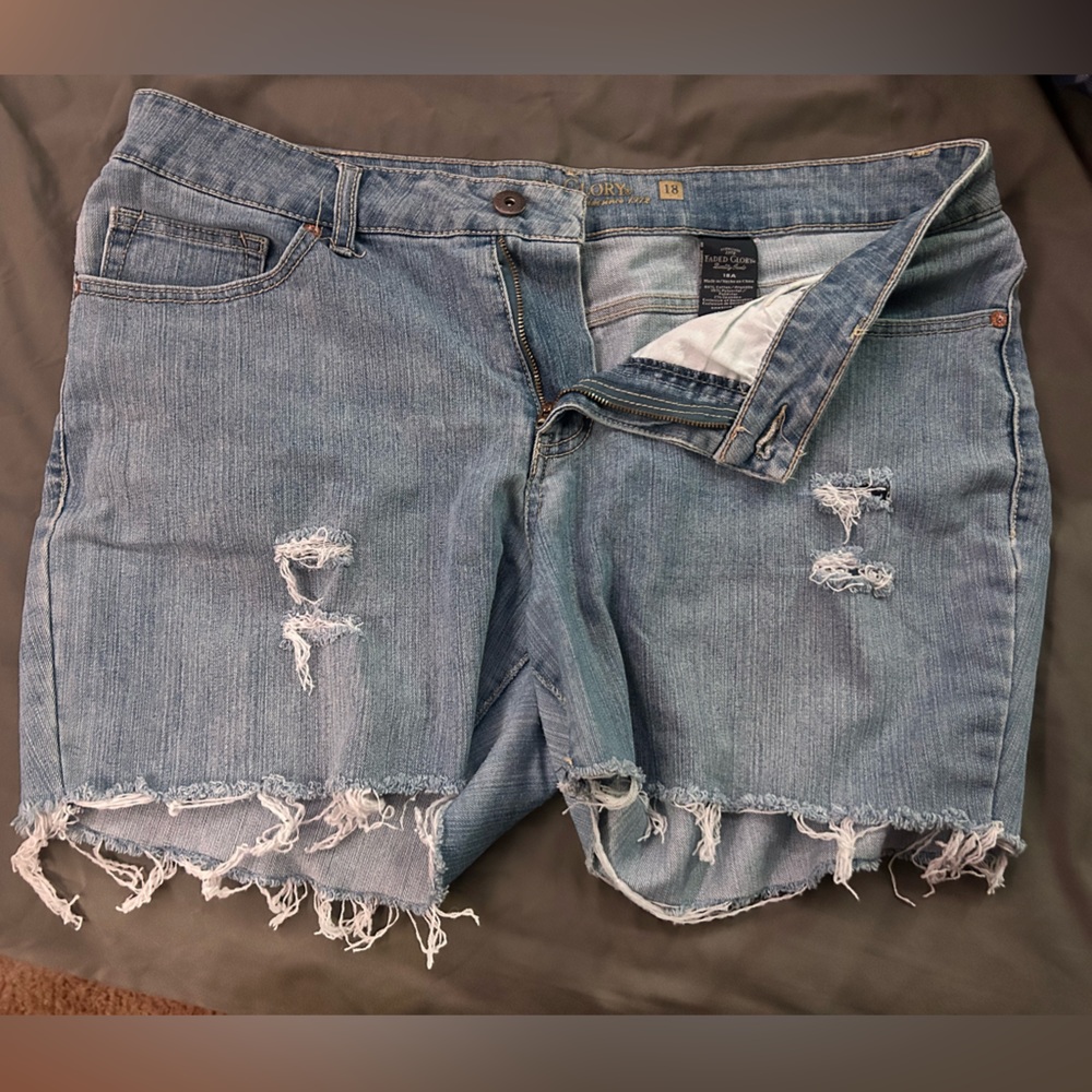 Denim shorts